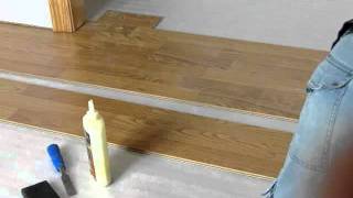 Laminate Flooring Starting at Closet [upl. by Ygief512]