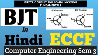 BJT  Bipolar Junction Transistor  Full Basic Concept in Hindi  ECCF Lectures [upl. by Nylcaj]