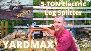 Got Wood Split it Yardmax 5ton Electric Logsplitter [upl. by Oesile]