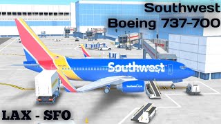 Southwest Boeing 737700  Los Angeles  San Francisco  Realistic Sounds  Infinite Flight [upl. by Fitzpatrick580]