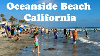 Oceanside Beach California Walking Tour 🌴🌊 [upl. by Maillw]