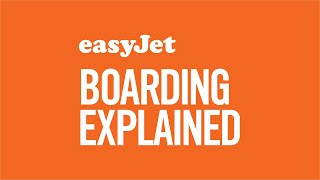 easyJet boarding explained [upl. by Nyrret]