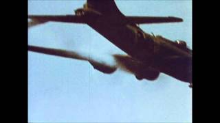 B17 Flying Fortress Attacked by Me109s [upl. by Ezara]