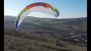 bad takeoff paragliding fail [upl. by Ayalahs260]