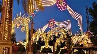 Jerez Horse Fair Nighttime Lights Brilliance   Jerez de la Frontera Spain [upl. by Lysander626]