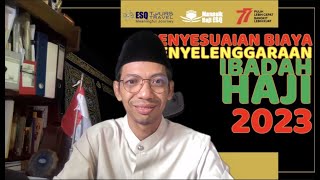 PENYESUAIAN BIAYA PENYELENGGARAAN IBADAH HAJI 2023 [upl. by Ellevel813]