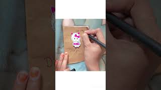 diy diary making at home diy craft diycrafts crafterworld [upl. by Nasas]