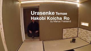 Urasenke Hakobi Koicha Ro 裏千家 の 運び濃茶 炉 [upl. by Carlota]