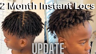 2month instant loc update on short men 4c hair [upl. by Oirromed]