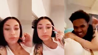 Danielle Bregoli Bhad Bhabie In Bed With Her Boyfriend IG Live  March 14 2022 [upl. by Ingelbert320]