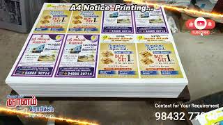 A5 size advertisement Notice Printing  Brochure printing  Pamphlet printing [upl. by Erie982]