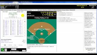 National Pastime III Computerized Baseball Game Part I [upl. by Naerda447]