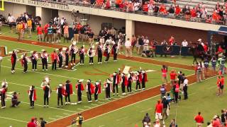 UVA football  Sabre and football team entrance  8302014 [upl. by Slocum459]