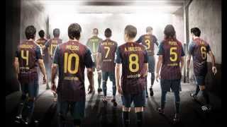 the Hymn of FCBarcelona with LyricsCatalanenglishgerman [upl. by Aivon699]