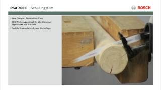 Tutorial Säbelsäge PSA 700 E von Bosch [upl. by Sonitnatsnoc518]