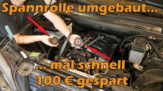 BMW M57 Spannrolle erneuern Riementrieb Spannrolle wird umgebaut [upl. by Maurili]