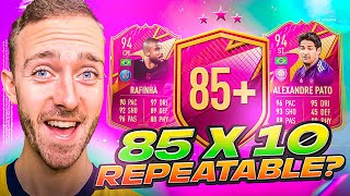 85 X 10 REPEATABLE THE BEST WAY TO CRAFT FUTTIES UPGRADE PACKS FIFA 22 Ultimate Team [upl. by Epilif]