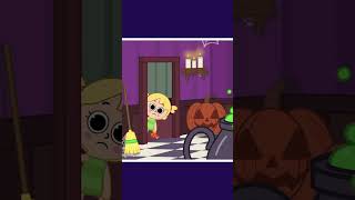 Funny Looney Witch In The Haunted House shorts halloween kidscamp [upl. by Lennahs939]