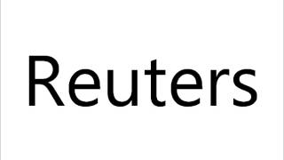 How to Pronounce Reuters [upl. by Yung110]