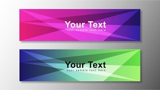 Banner Design in Adobe Illustrator [upl. by Huldah]