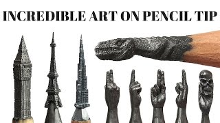 Incredible Art on Pencil Tip  Pencil Carving  Must Watch [upl. by Davon964]