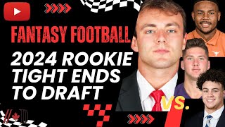 Fantasy Football  2024 Tight End Class Bowers or Bust [upl. by Vaden]