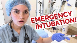 DAY IN THE LIFE OF A DOCTOR EMERGENCY INTUBATION Intensive Care Unit [upl. by Nesnar]