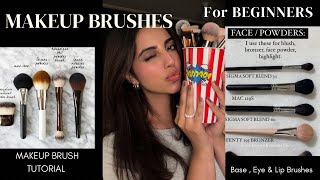 Makeup Brushes for Beginners  How to use them 🎀 [upl. by Avan]