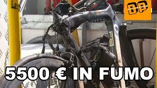 Converte Pinarello Dogma F8 in Ebike ed esplode  5500 Euro in fumo [upl. by Chader]