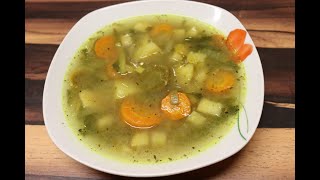 Gemüsesuppe mit Sellerie Karotte Lauch Kartoffel usw  lecker amp gesund vegan diehobbykoche [upl. by Greysun]