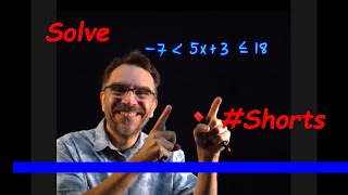 How to Solve an Inequality for x  Compound Linear Shorts [upl. by Fischer54]