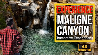 Maligne Canyon Jasper National Park  Immersive [upl. by Fawne]