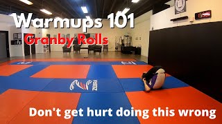 How to GRANBY ROLL  Brazilian Jiu Jitsu Warmups 101 [upl. by Alexandra]