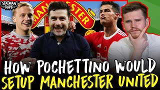 How Mauricio Pochettino Would Set Up Manchester United  Starting XI Formation amp Tactics [upl. by Arres631]