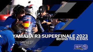 BTS Yamaha R3 bLU cRU European SuperFinale 2023 [upl. by Yael776]