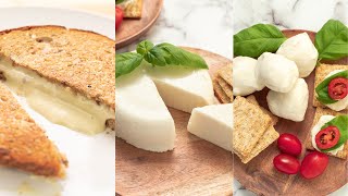 RECETA DE QUESO MOZZARELLA VEGANO  Fácil y rico sin aceite sin Gluten [upl. by Dnomzed]