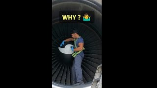 AIRCRAFT TURBINE JET ENGINE STOPPING with your body 🤷‍♂️in 2023 youtubeshorts [upl. by Engapmahc650]