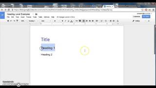 Adding Table of Contents and Formatting in Google Docs [upl. by Debor296]