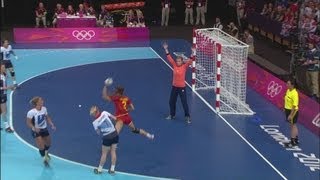 Womens Handball Preliminary Round  GBR v MNE  London 2012 Olympics [upl. by Ofella987]