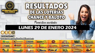 Resultados del Chance del LUNES 29 de enero de 2024 Loterias 😱💰💵 chance loteria resultados [upl. by Marjana]