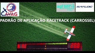 APLICANDO NO PADRÃO RACETRACK CARROSSEL EQUIPAMENTO DGPS DOS AVIÕES AGRÍCOLAS [upl. by Namielus]