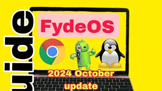 FydeOS Installation 2024 October update  android os for pc  new 2024 android os for pc chrome [upl. by Kinom63]