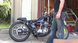 73 Honda Cb750k Four straight headers no muffler [upl. by Roseanna345]