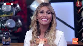 LIVIA ANDRADE SE EMOCIONA AO LEMBRAR DE SILVIO SANTOS  Domingão com Huck 180824  Te Contei [upl. by Okimat]