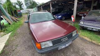 Classic Audi 100 from tv show Flipping Bangers walk round [upl. by Orenid]