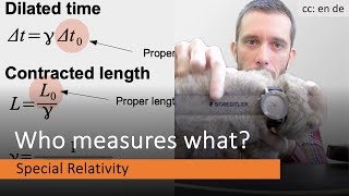 Who is measuring proper time and proper length [upl. by Hopfinger]