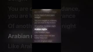 Video for todayarabian nights lyrics [upl. by Nnire]