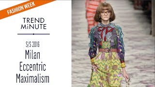 Trend Minute Milan SS16  Eccentric Maximalism Trend [upl. by Yung304]