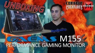 GAEMS M155 Performance Gaming Monitor Unboxing PS4 Gameplay [upl. by Emogene]