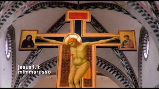 Firenze THE CRUCIFIX OF GIOTTO Santa Maria Novella [upl. by Ayila]